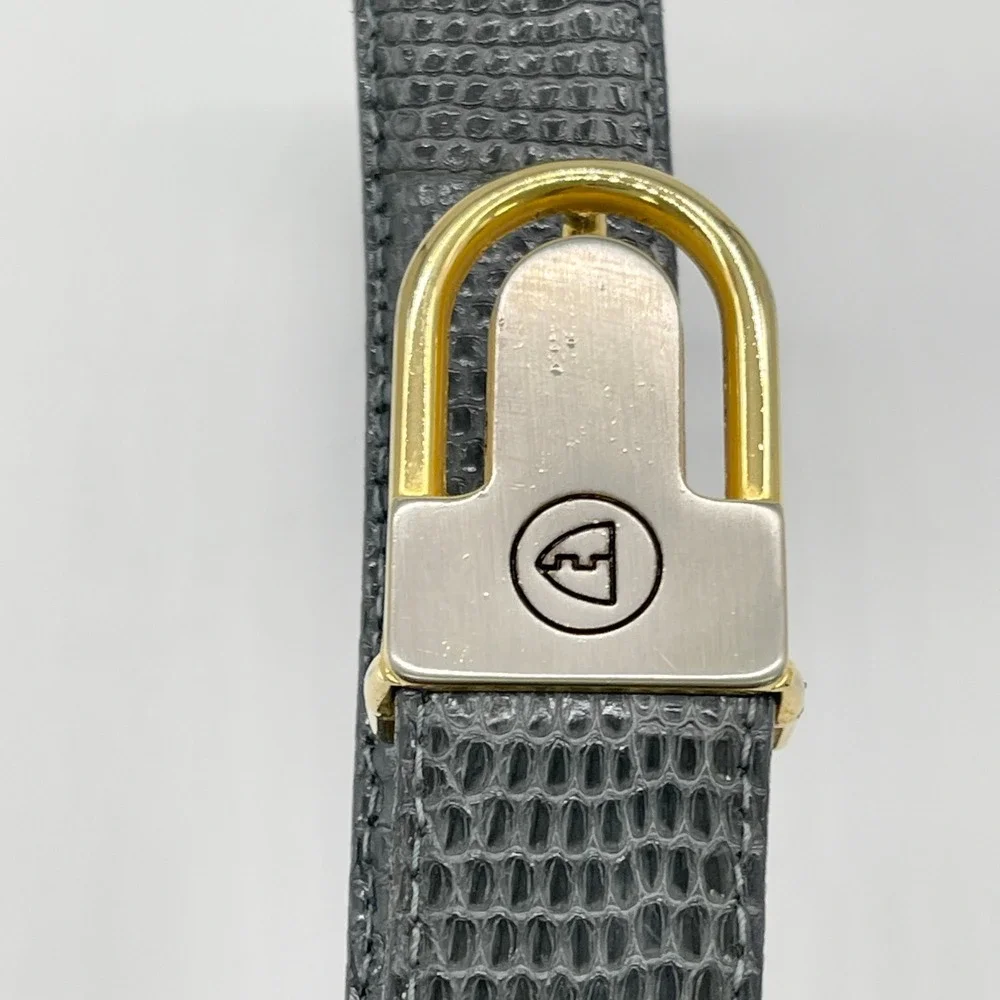 Vintage Pierre-g Lizard Skin Belt Size 36 Exotic Quiet Luxury Preppy Heritage
